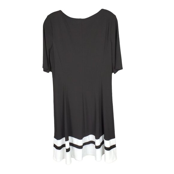 Chaps Sz L Dress Jersey Knit Scoop Neck Short Sleeve Shaped Fit Preppy Nautical - Picture 3 of 6